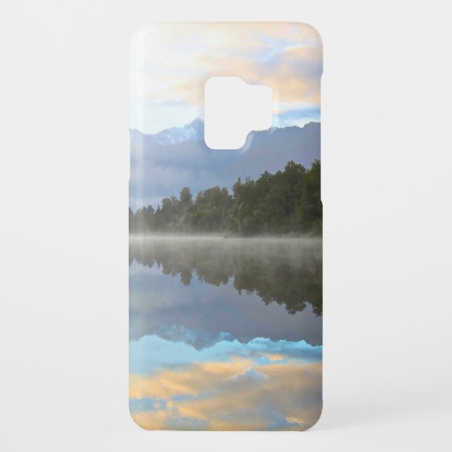 Misty Lake Trees Reflection Tranquil Nature Photo Case-Mate Samsung Galaxy Case (Back)