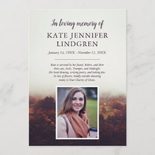 Misty Landscape - Photo - In Loving Memory Programme