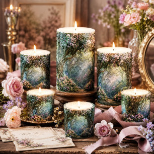 Misty Lavender Enchanted Forest Arch Decoupage Tissue Paper