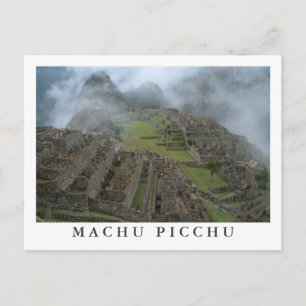 "Misty Machu Picchu" postcard