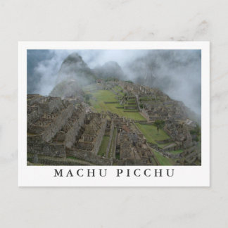 "Misty Machu Picchu" postcard