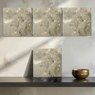 Misty Marble Abstract Pattern Dark Gold ID705b Tile