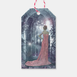 Misty moonlight night gift tags