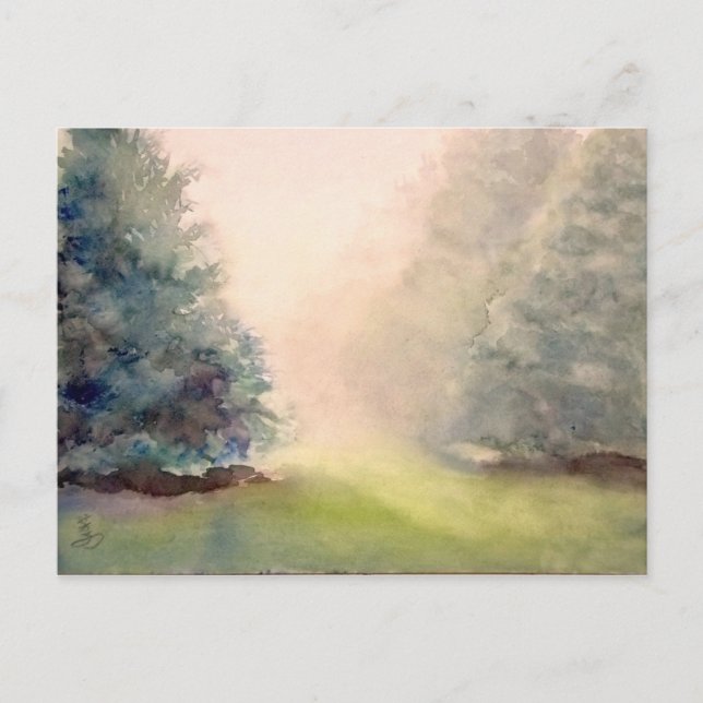 MISTY MORNING -2 POSTCARD (Front)