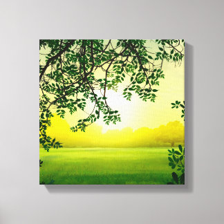 Misty Morning Canvas Print