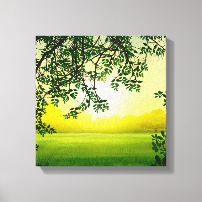 Misty Morning Canvas Print (Front)