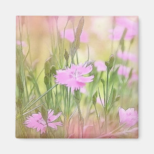 Misty Morning Dianthus Magnet