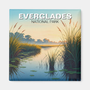 Misty Morning Everglades National Park Florida Magnet