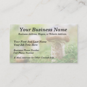 Misty Morning Mushrooms Business Card