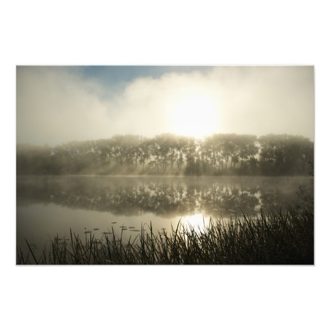 Misty morning - photo print (Front)