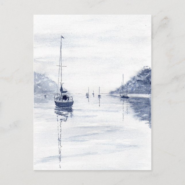 'Misty Morning' Postcard (Front)