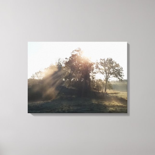 Misty Mornings Canvas Print (Front)