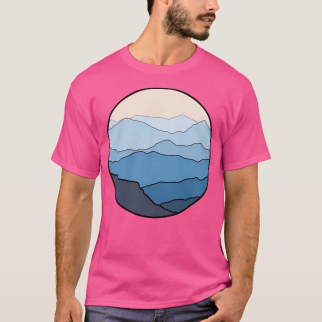 Misty Mountain Circles Active T-Shirt (Front)