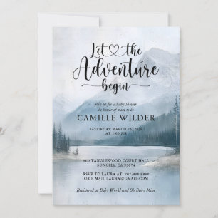 Misty Mountain Forest Baby Shower Invitation