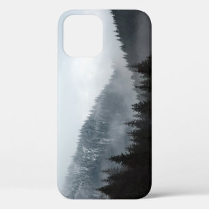 Misty Mountain Forest: Scenic Landscape View iPhone 12 Case