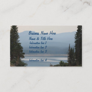 Misty Mountain Lake Scenic Business Card