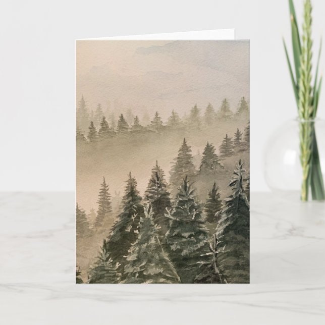 Misty Mountain note card (Front)