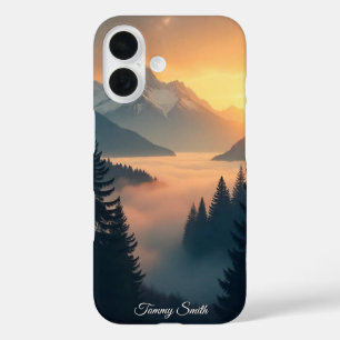 Misty Mountain Peak iPhone 16 Case