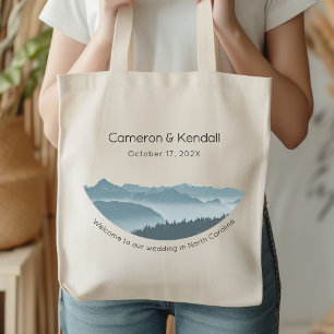 Misty Mountain Range Wedding Welcome Bags