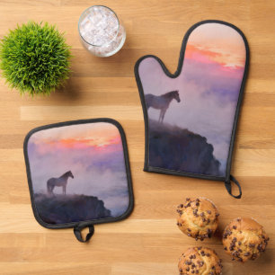 Misty Mountain Top Memories Oven Mitt & Pot Holder Set
