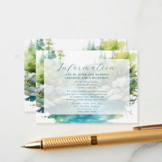 Misty Mountain Wedding Enclosure Card