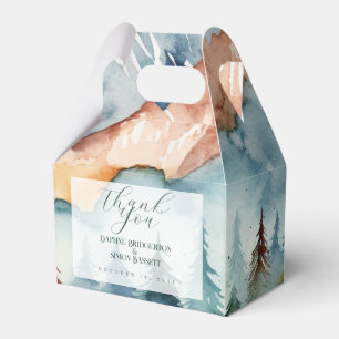 Misty Mountain Wedding Favour Box