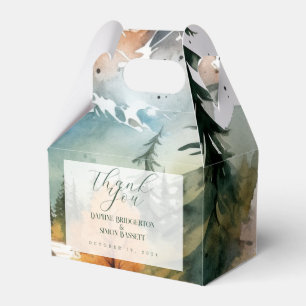 Misty Mountain Wedding Favour Box