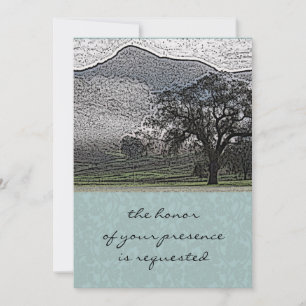 Misty Mountain Wedding Invitation