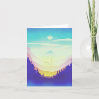 Misty Mountains Holiday Card