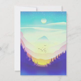 Misty Mountains Invitation