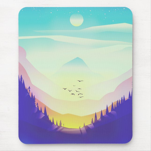 Misty Mountains Mouse Mat (Front)