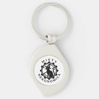 MISTY NEKONOMICA Steampunk Witch Cat Metal Keychai Key Ring