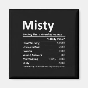 Misty Nutrition Personalised Name Funny Christmas Magnet