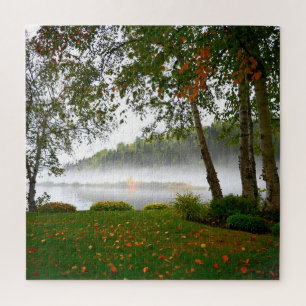 Misty Ocean Lake Jigsaw Puzzle
