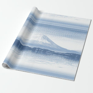 Misty Peaks – Watercolor Mountain Landscape Wrapping Paper