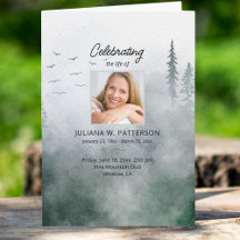 Misty Pine Forest Celebration of Life Funeral