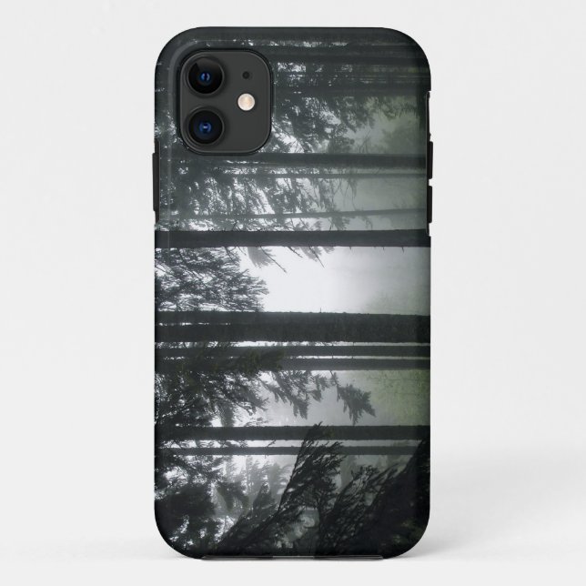 Misty PNW Rainforest Nature Scenery Phone Case (Back)