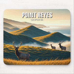 Misty Point Reyes National Seashore Elk Mouse Mat