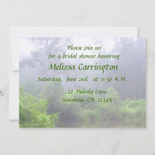 Misty Pond Bridal Shower Invitation