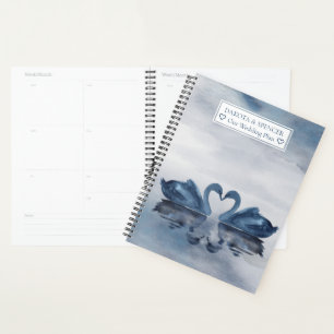 Misty Reflections Dusty Blue Swan Lake Wedding Planner