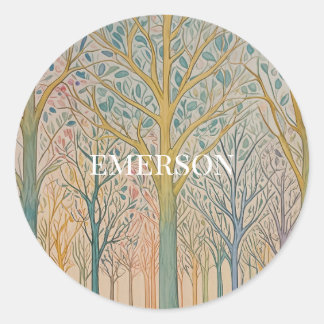 Misty Reverie Classic Round Sticker