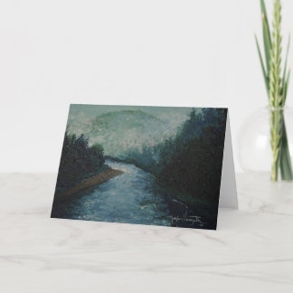 Misty River Greeting Card