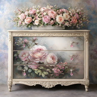 Misty Rose Dawn Decoupage Tissue Paper