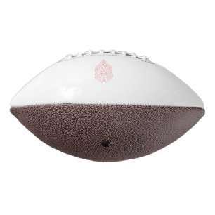 Misty Rose, Flush Mahogany, Decorative Design American Football