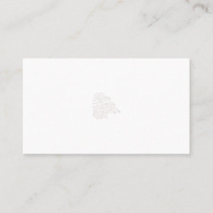 Misty Rose, Flush Mahogany, Decorative Design Appointment Card
