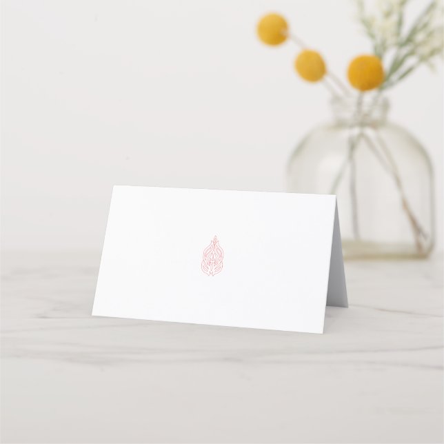 Misty Rose, Flush Mahogany, Decorative Design Appointment Card (Front)