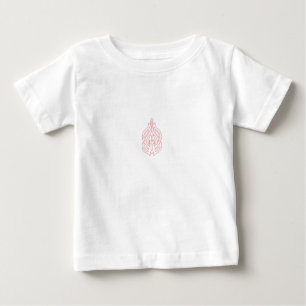Misty Rose, Flush Mahogany, Decorative Design Baby T-Shirt
