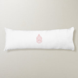 Misty Rose, Flush Mahogany, Decorative Design Body Cushion