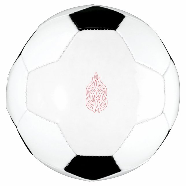 Misty Rose, Flush Mahogany, Decorative Design Football (Front)