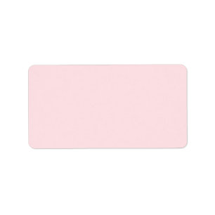 Misty Rose Light Baby Pink Solid Colour Background Label